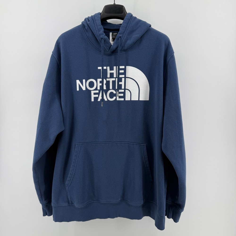 The North Face Mens Blue Circular Design Half Dome Hoodie XXL A7R9F